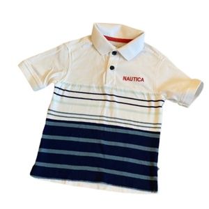 Nautica 3T polo shirt collared shirt sleeved
